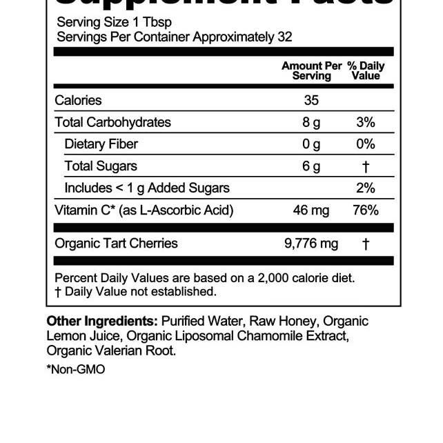 Rowe Casa Organics - Wholesale Oral Supplement/Vitamin - TART CHERRY SLEEP SUPPORT | 16 Oz