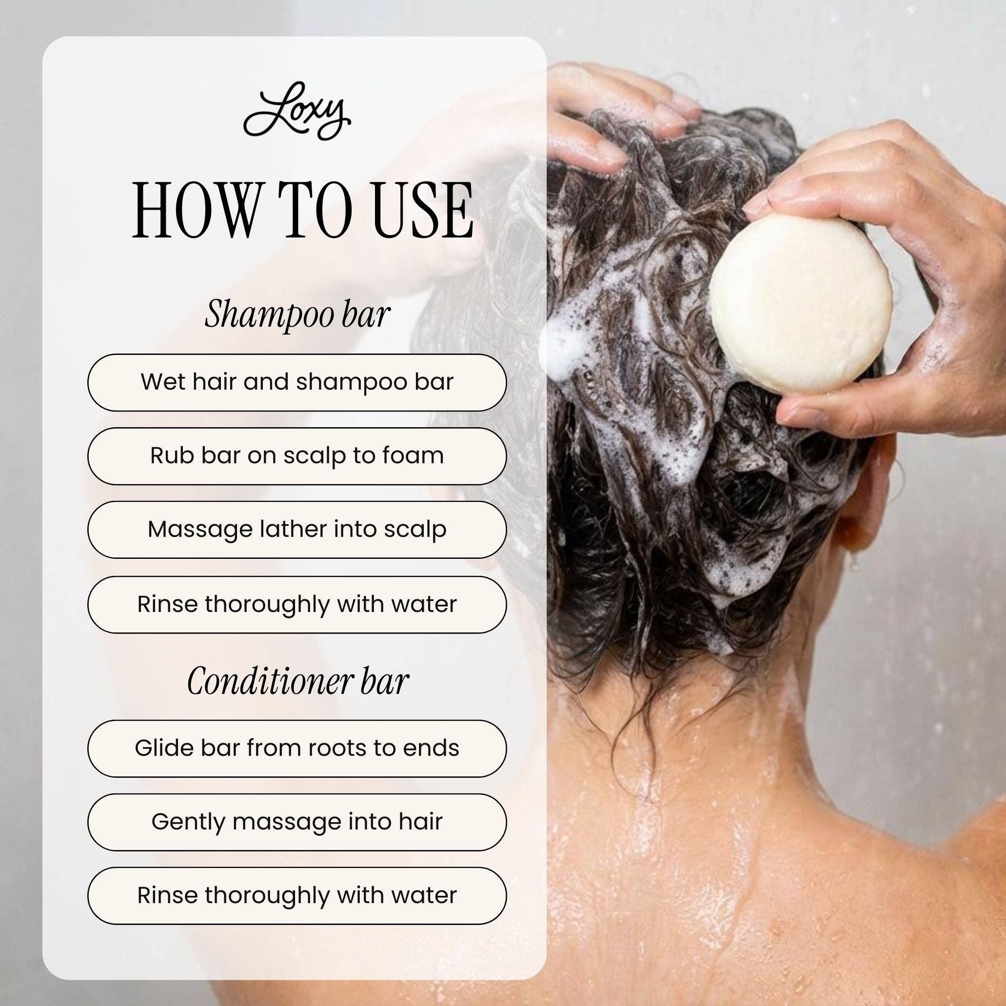 Loxy – Großhandel Shampoo-Puck/festes Shampoo – SOOTHE: Shampoo-Bar für trockene Kopfhaut mit Teebaumöl & Pfefferminzöl6