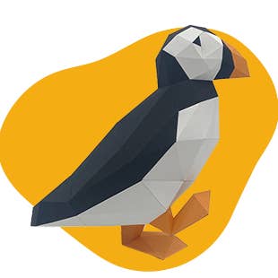 Puffin pour la vente par POLY PAPER CRAFT