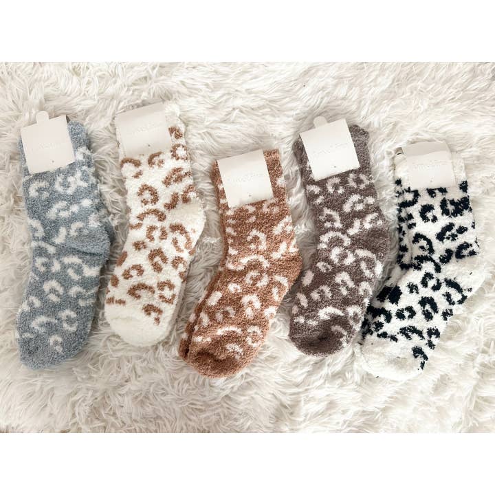 Assorted Leopard Print Socks for Women - JAMI for wholesale on Faire1