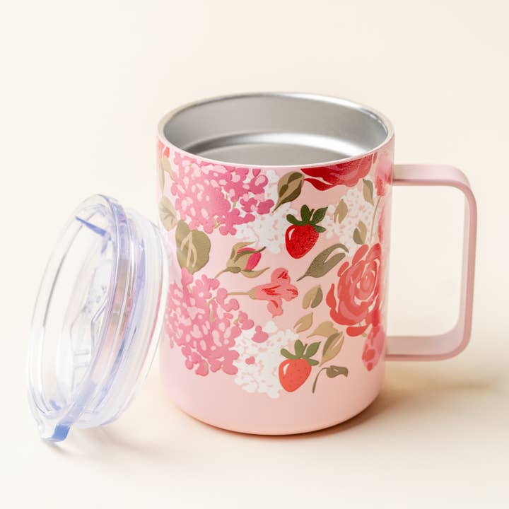 The Darling Effect - Wholesale Insulated Mug/Tumbler - 14 oz Insulated Mug-Rose Garden