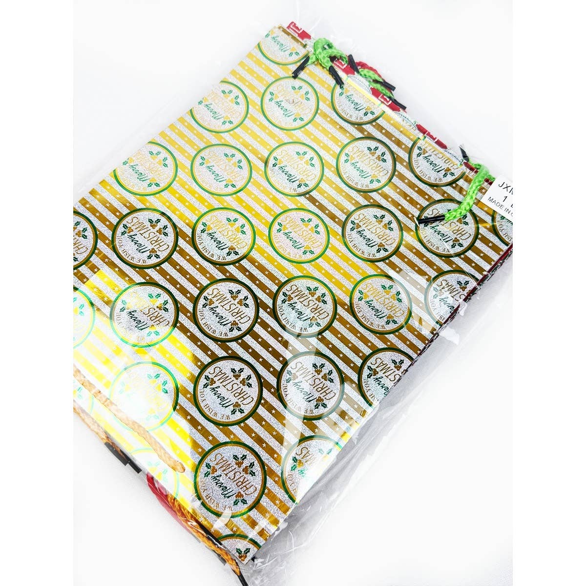 MIX COLOR Fancy Holographic Christmas Gift Bag for wholesale on Faire12