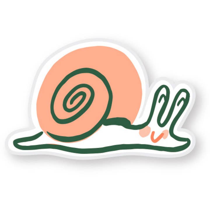 Smudge Ink - Wholesale Lapel Pin/Button - Snail Acrylic Pin