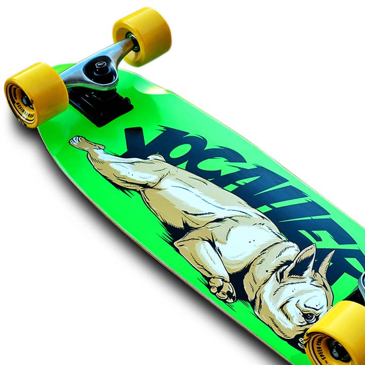 Yocaher Skateboards - Wholesale Skateboard - Mini Cruiser Skateboard Longboard - Lazy French Bulldog