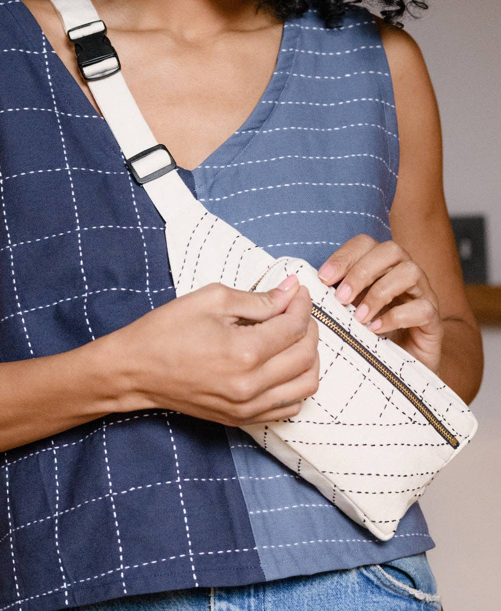 Anchal - Wholesale Belt Bag - Women's - Kantha Crossbody Belt Bag5