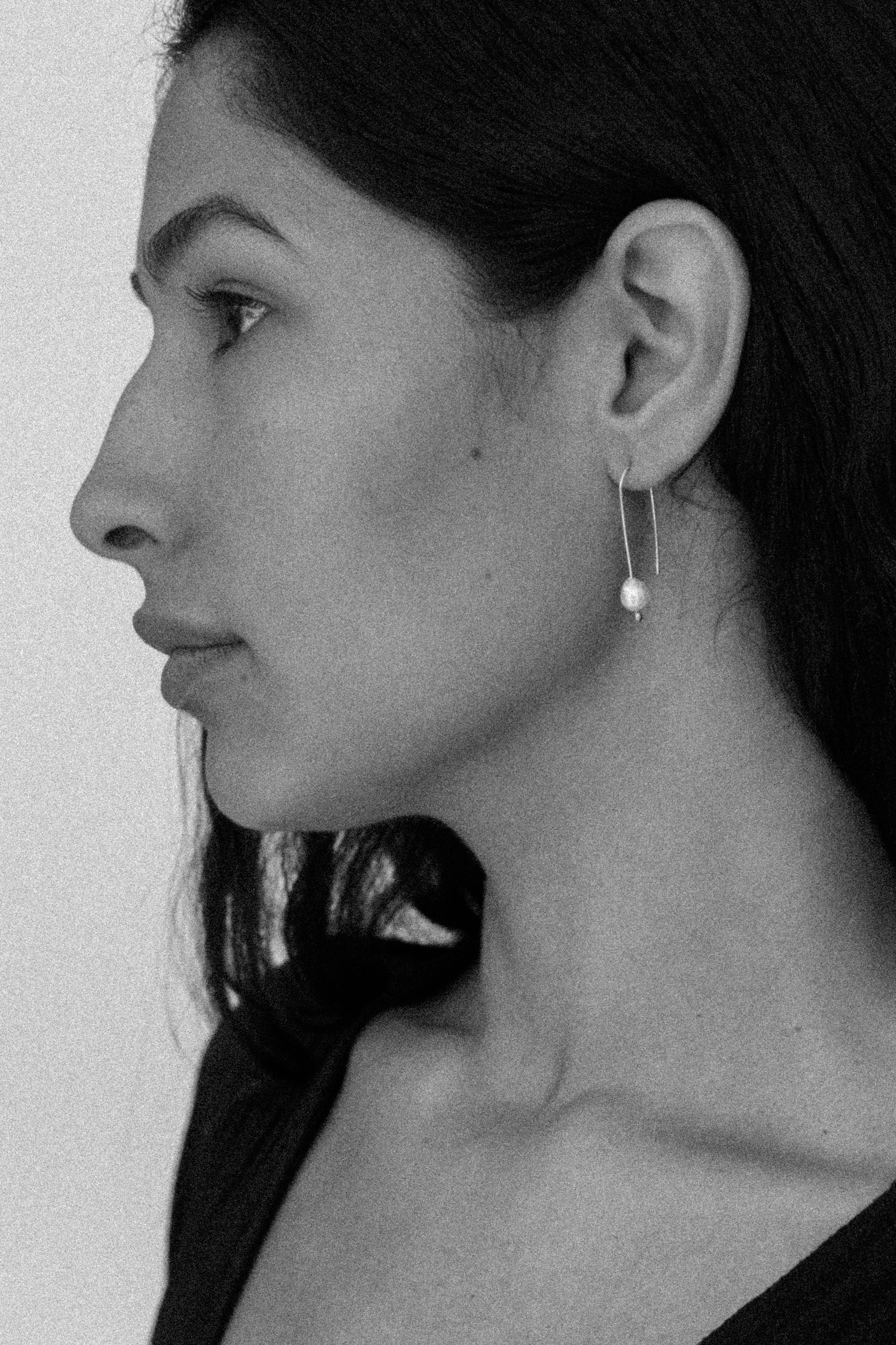 Moon + Arrow - Wholesale Dangle Earrings - Pearl Drops6