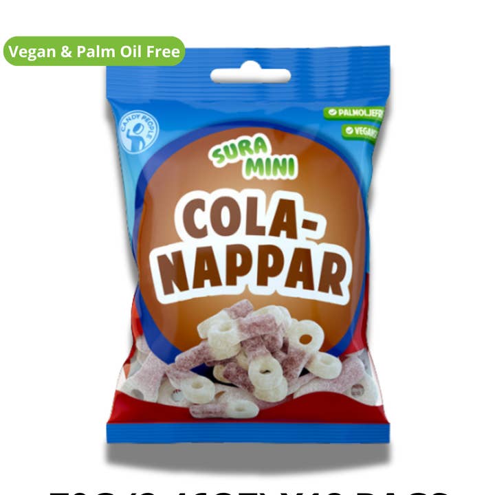 Sour Mini Cola Dummies - Swedish Candy Bags for wholesale by Swedelicious - Swedish Candy
