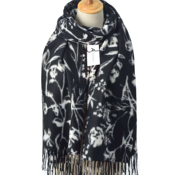 Funkyrel® Atzbranding Limited - Wholesale Scarf - Women's - Scravii - Floral Winter Scarf5