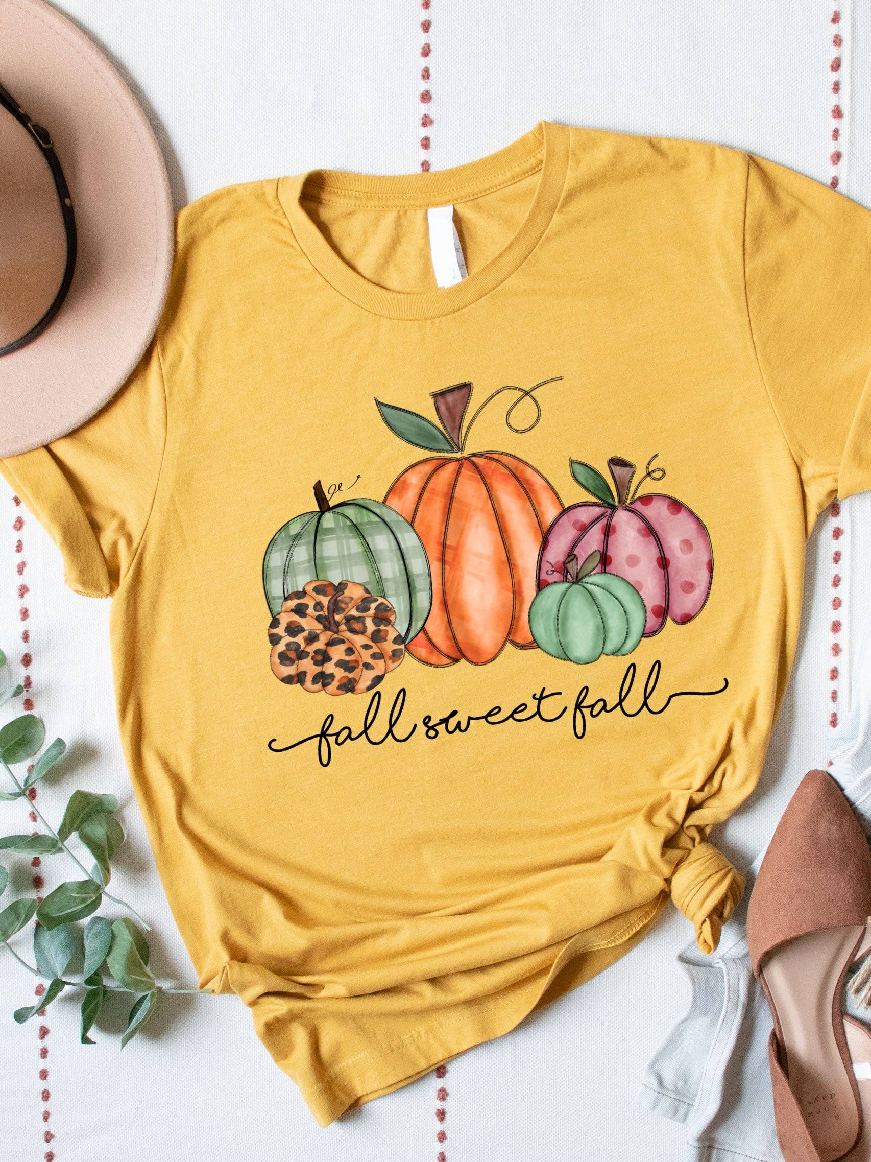 Tickled Teal - Vendita all'ingrosso Maglietta stampata - Donna - Autunno Dolce Autunno Graphic2