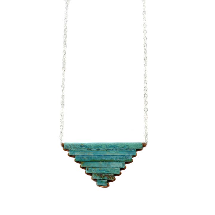 Old Blood Jewelry & Wears – wholesale Pendant/charm necklace – Teocalli Pyramid Necklace