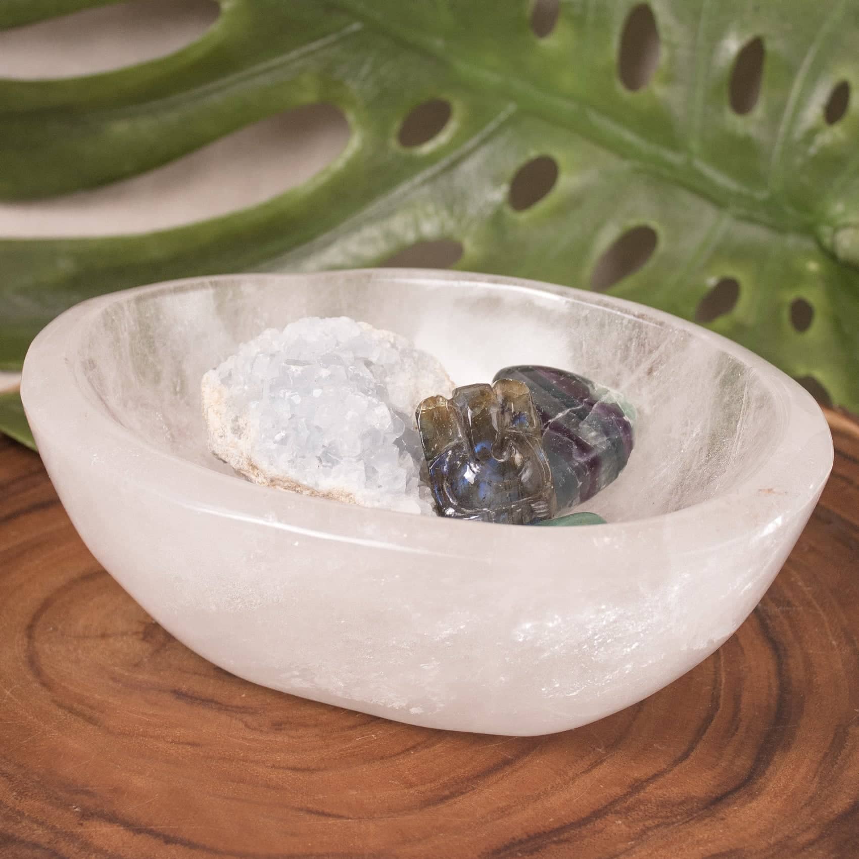 Tiny Rituals - Wholesale Decorative Plate/Dish/Bowl - Rare Clear Quartz Crystal Bowls - Large - 1 of a Kind12