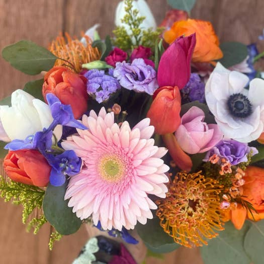 Vibrant Meadow Bridal Bouquet for wholesale by Lulu's Petals