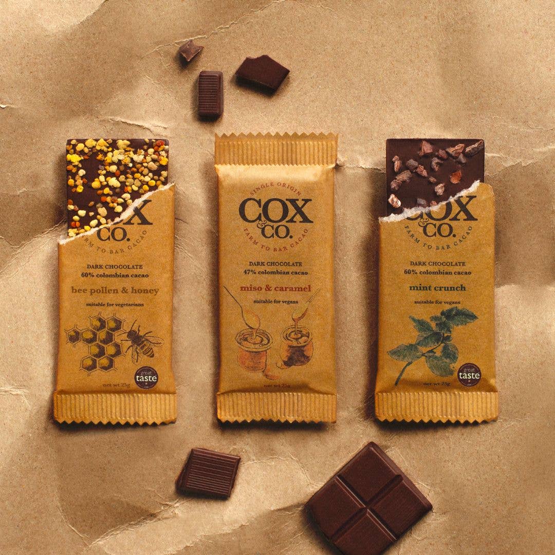 Cox&Co - Wholesale Chocoladereep - Bijenpollen & Honing Chocoladereep 25g2