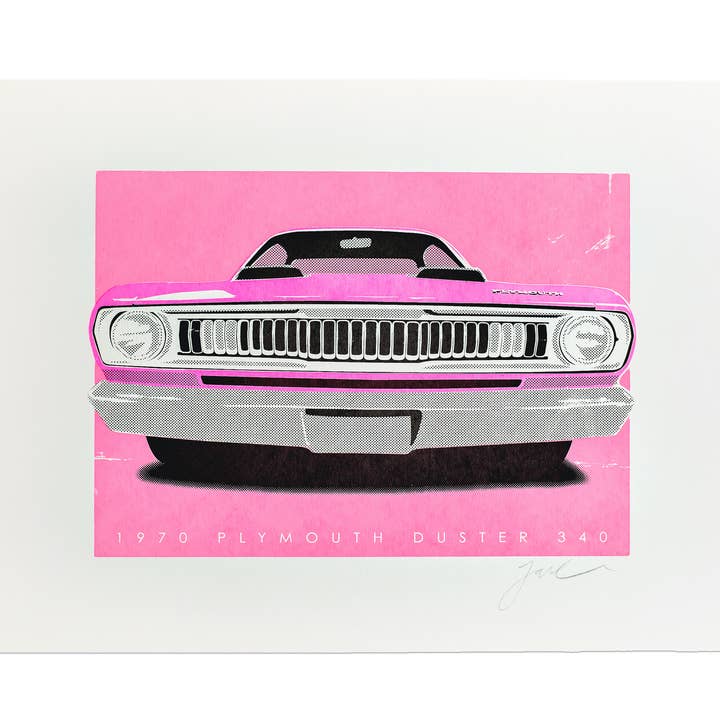 1970 Plymouth Duster - Väggkonsttryck - 28x36 cm för wholesale av 22nd of Never