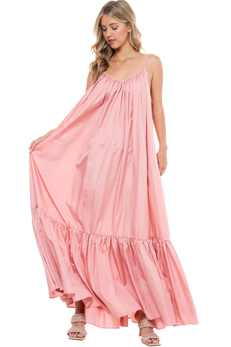 TOV - Vente Robe – femme - [OP4178] Robe à bretelles spaghetti avec dos bas11