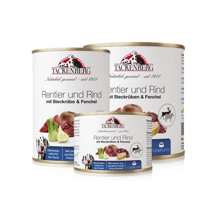 6 x Reindeer and Beef with Rutabaga & Fennel for wholesale by Tackenberg