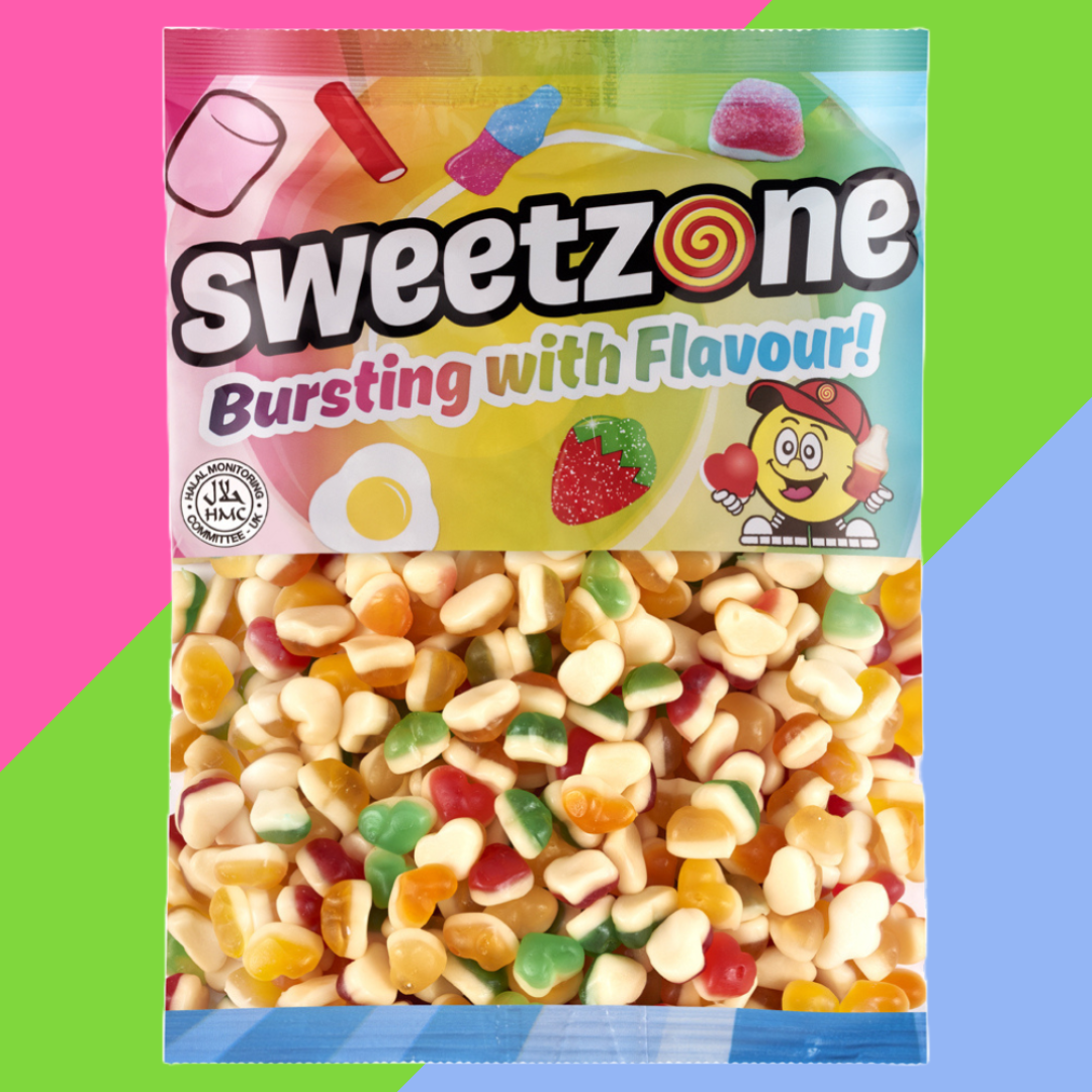 Gaffney's Sweets & Treats Wholesale - Wholesale Gummy - Sweetzone Fruity Hearts Bag 1kg0