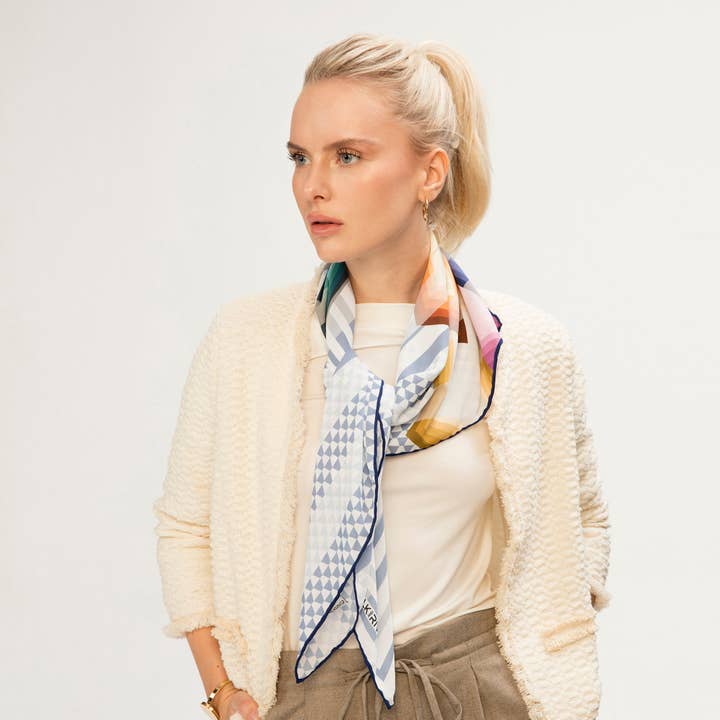 VINTAGE-GESCHENKSET MIT SCHAL UND ARMBAND für den Großhandel von Silk and River