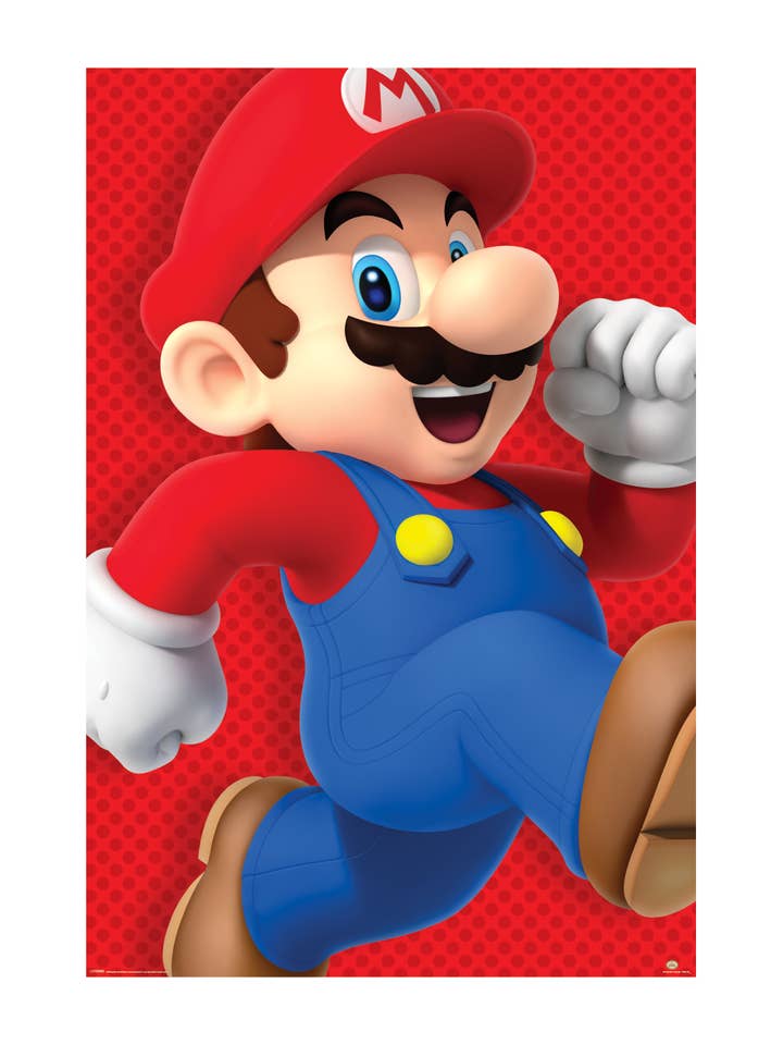 Super Mario - Running Poster for wholesale by Pyramid America