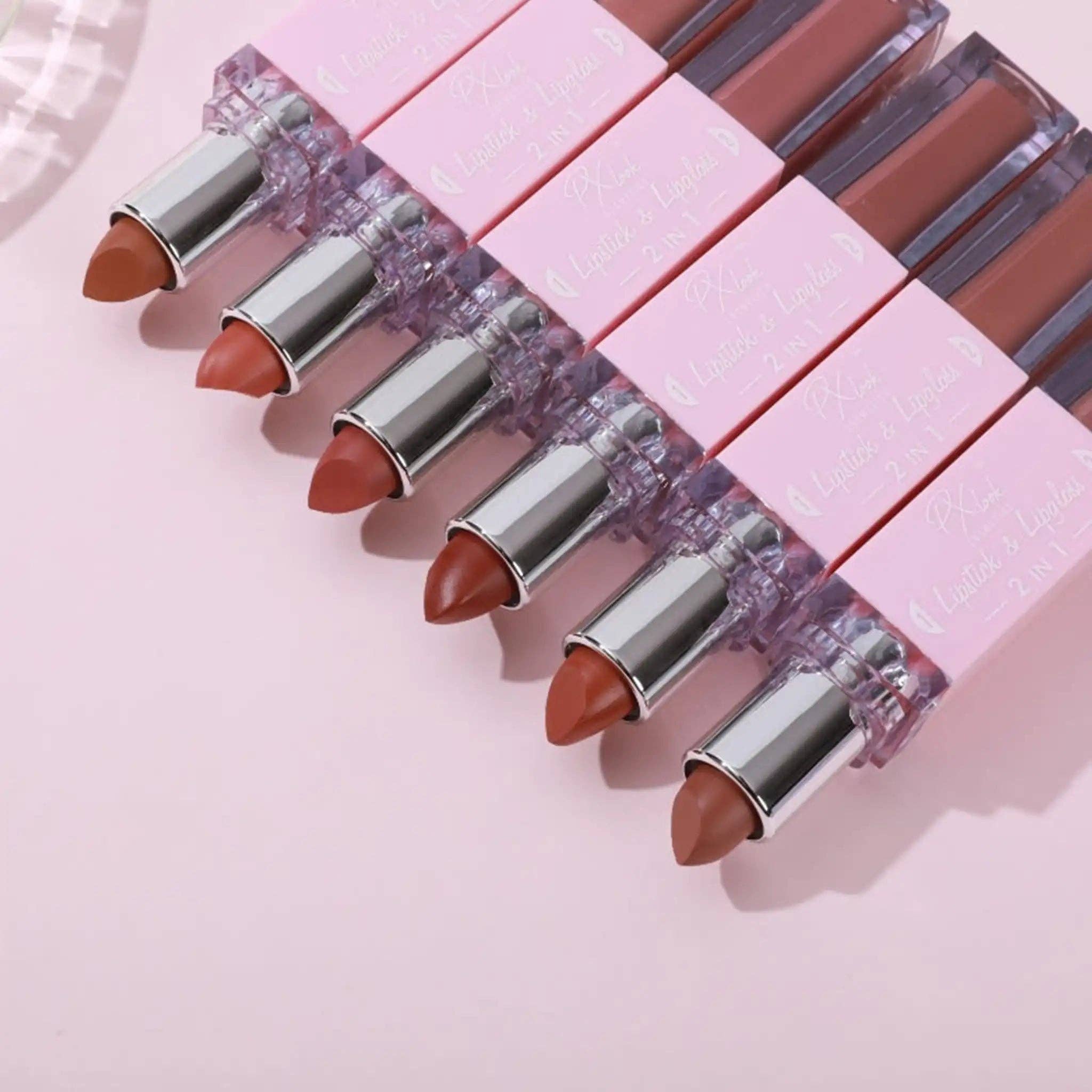 VIAI Beauty - Vendita all'ingrosso Rossetti - Combinazione Rossetto e Lucidalabbra 2-in-122