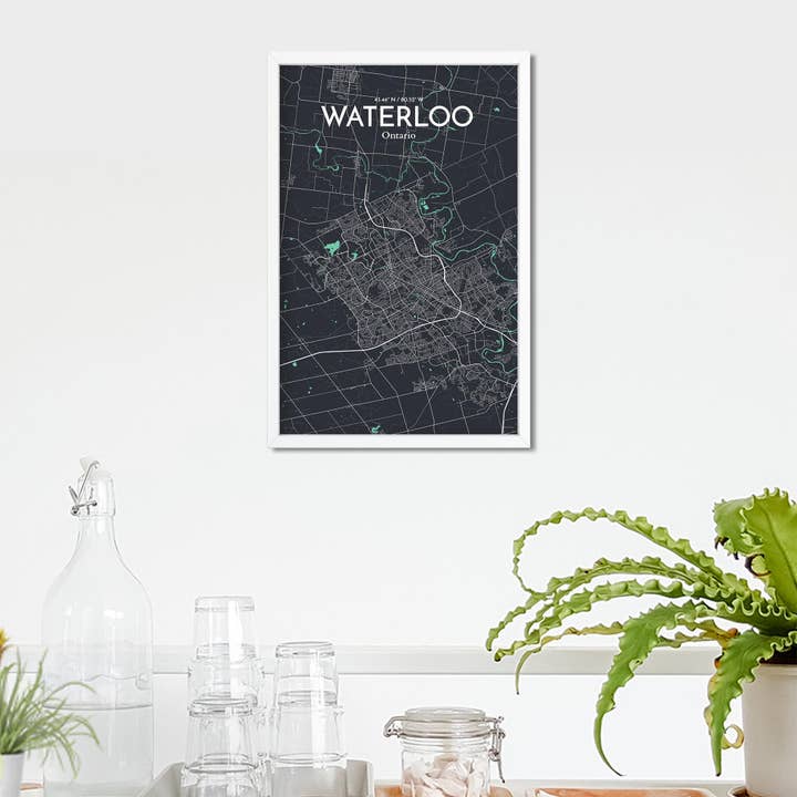 OurPoster.com - Wholesale Poster - Waterloo City Map Poster230