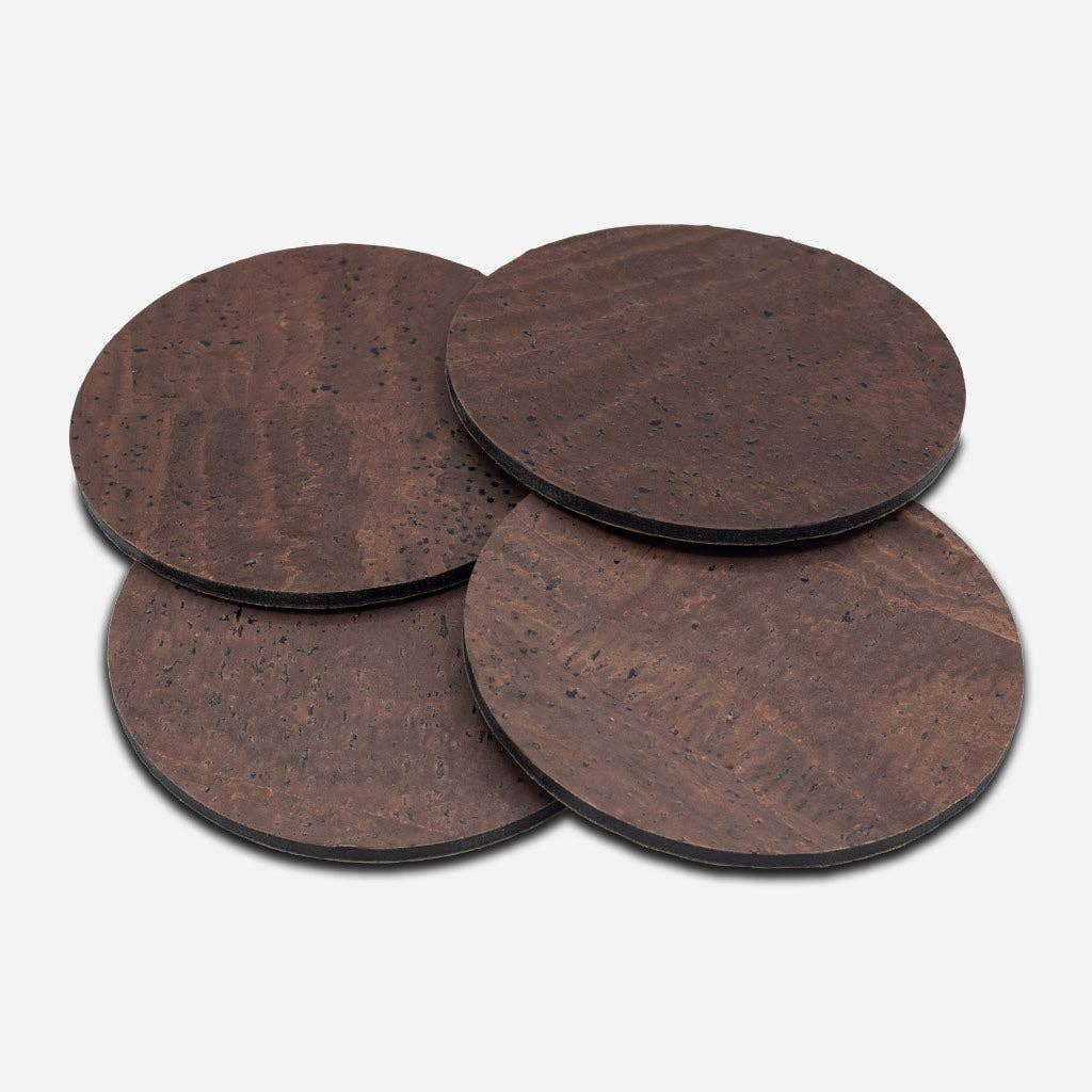 Corkor - Wholesale Coasters - Round Coasters - Set of 4 units Cork1