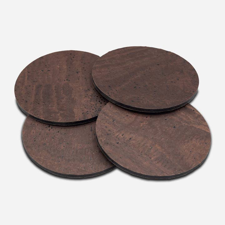 Corkor - Wholesale Coasters - Round Coasters - Set of 4 units Cork1
