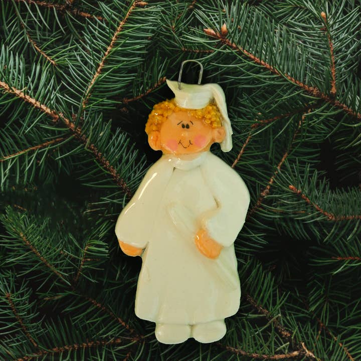 Ornamento de Graduação Masculino por atacado de Dough Delights, Inc