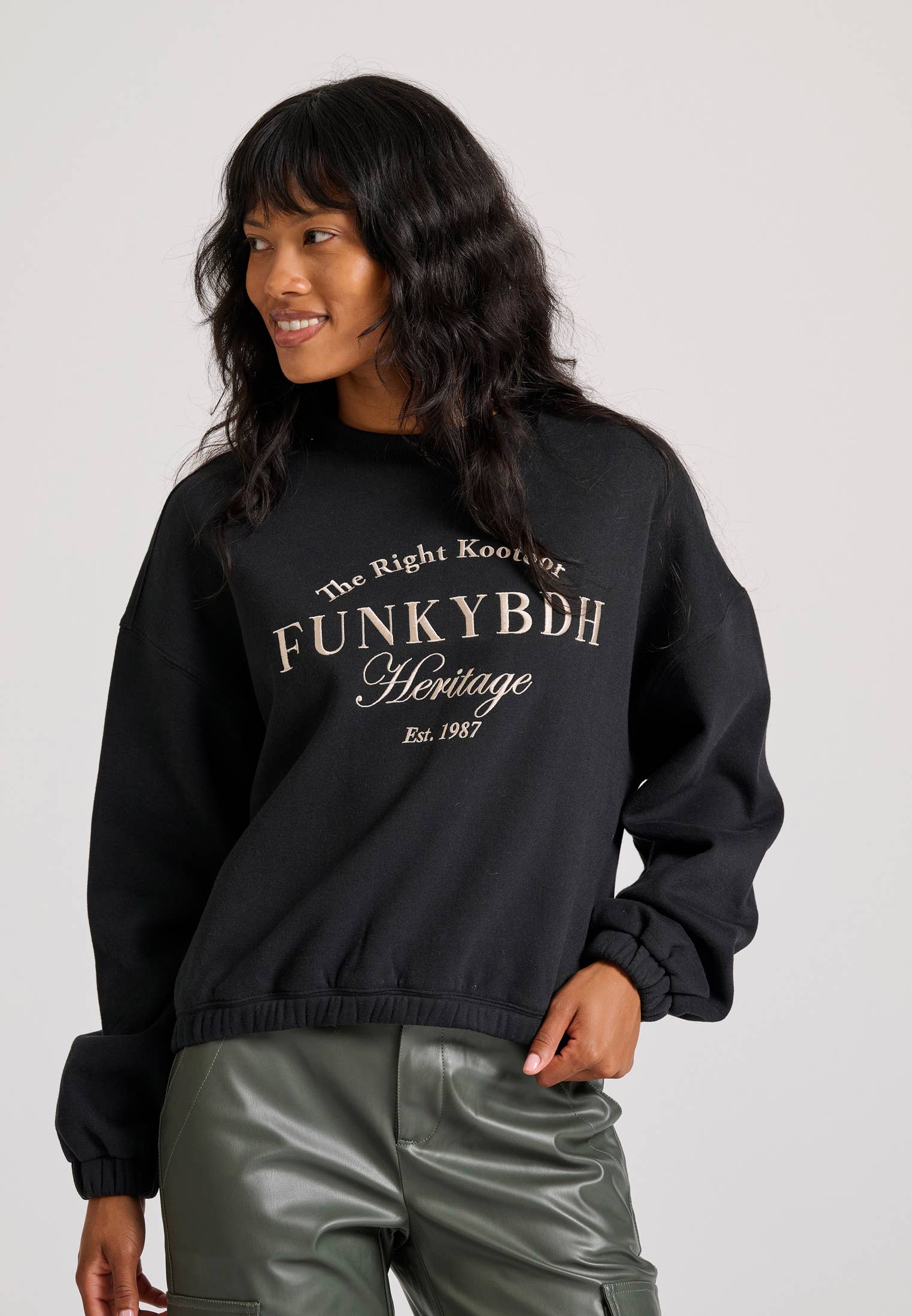 Funky Buddha - Wholesale Sweatshirt - Women's - Ladies Crew Neck Sweater0