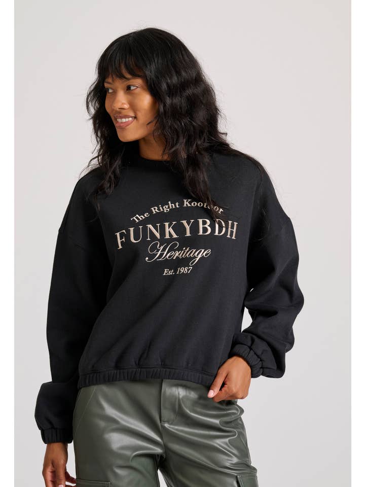 Funky Buddha - Wholesale Sweatshirt - Women's - Ladies Crew Neck Sweater