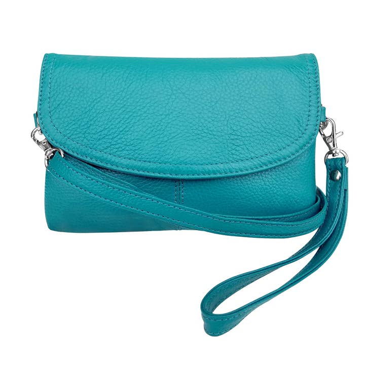 Roma Leathers, Inc. - Wholesale Crossbody Bag - Women's - W005 cowhide leather crossbody clutch bag