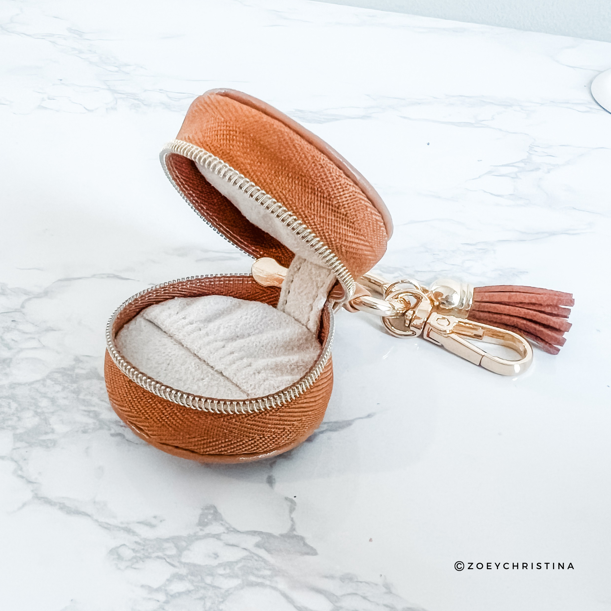 Zoey Christina - Venta al por mayor Llavero - Mujer - Llavero con Mini Joyero y Borla – 3 Opciones de Color3