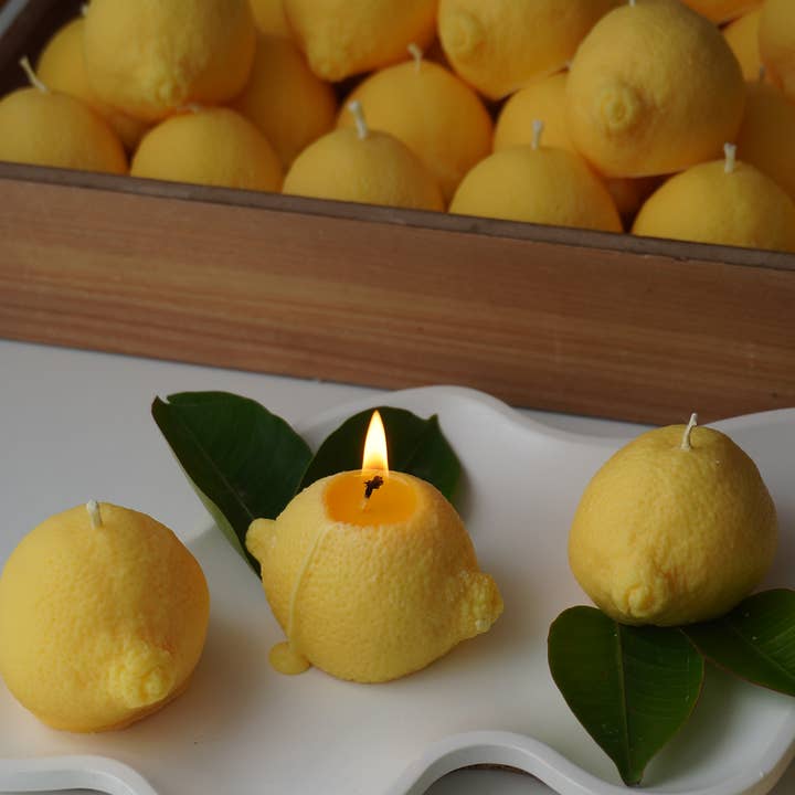 ONRUS Candles - Wholesale Novelty candle - Lemon Hand-Poured Soy Wax Novelty Candle5