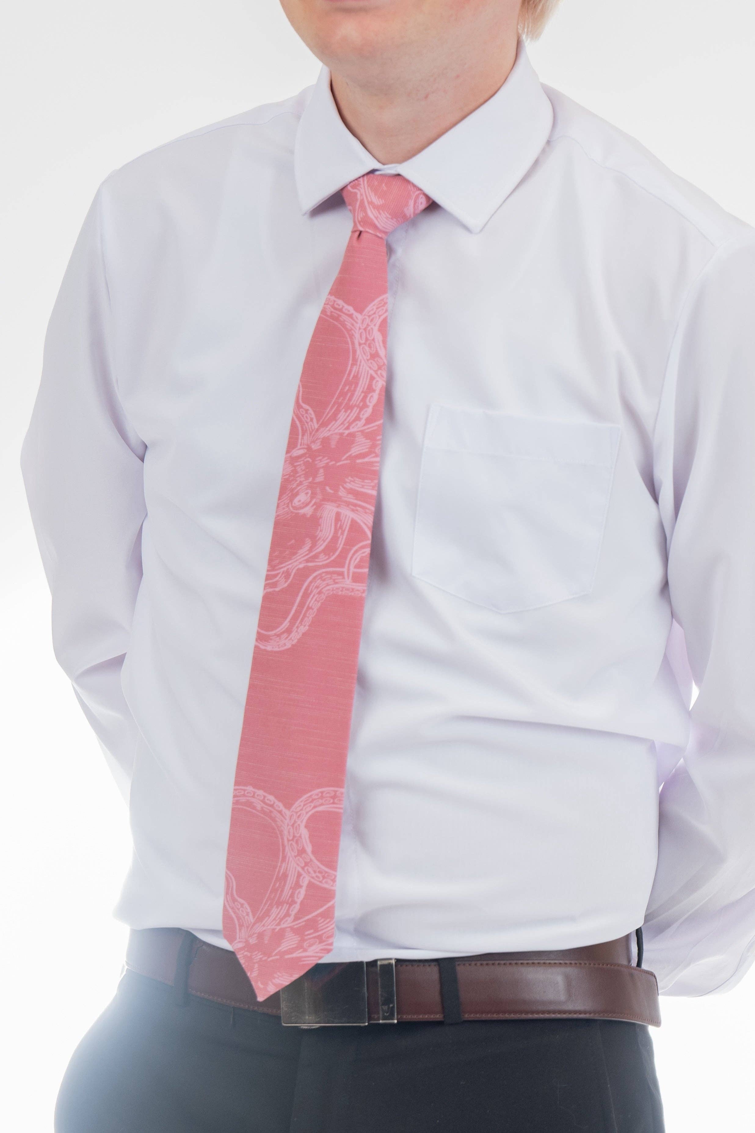 Bombora Ties - Wholesale Necktie - Men's - Sea Creature (red)1