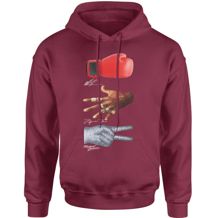 Expression Tees - Wholesale Hoodie - Unisex - Tyson Jordan Jackson Iconic Hands Adult Hoodie Sweatshirt5