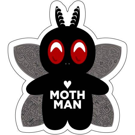 MONSTORIUM - Wholesale Sticker - Moth Man Sticker - Adorable Mothman by Monstorium0