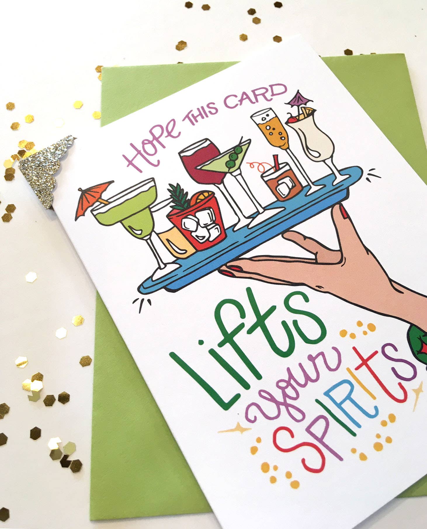 SOMETHING OF A DANDY - Vendita all'ingrosso Biglietti di condoglianze - Carta di condoglianze Lifts Spirits1