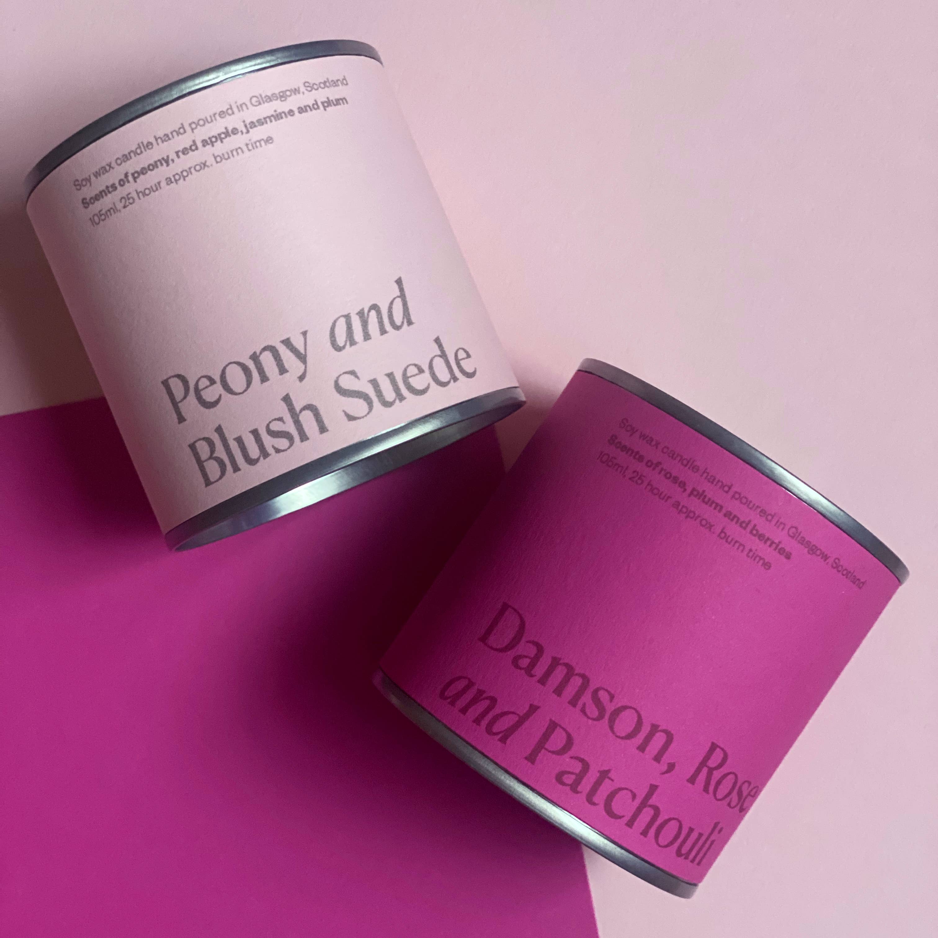 Lovat Press - Wholesale Travel Candles - Valentine's Day limited edition label Soy Wax Candle – Peony3