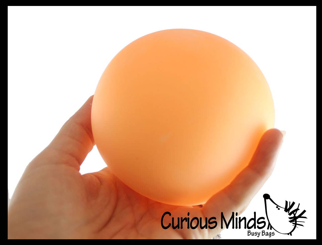 Curious Minds Toys - Wholesale Stress Relief Ball/Dough - 1 Boxed Jumbo 4" Glow in the Dark Doh Filled Stress Ball -