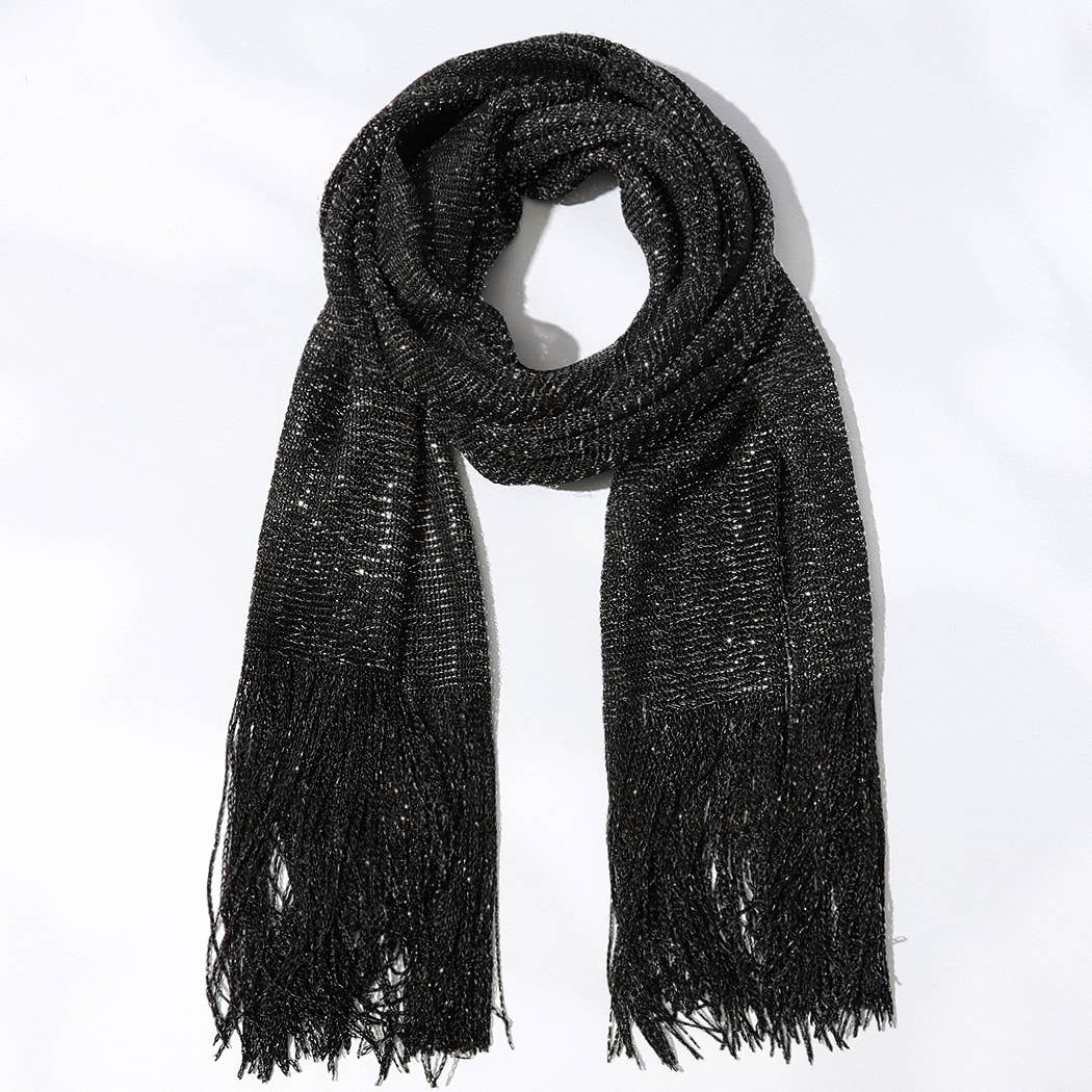 Fashion City - Vente Écharpe – femme - Écharpe de soirée légère métallisée en Lurex13