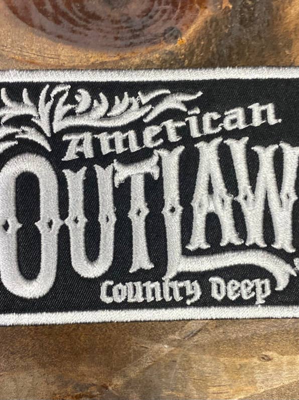 American Outlaw patch for wholesale by Country Deep Apparel