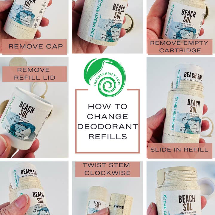 The Green Rift - Wholesale Deodorant - Women's - Bombshell Diva Pit Care Deodorant, Eco-Friendly Refillable