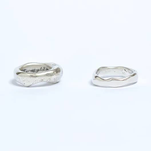 Økologisk Silver Ring for engroshandel hos Four Pence Jewellery