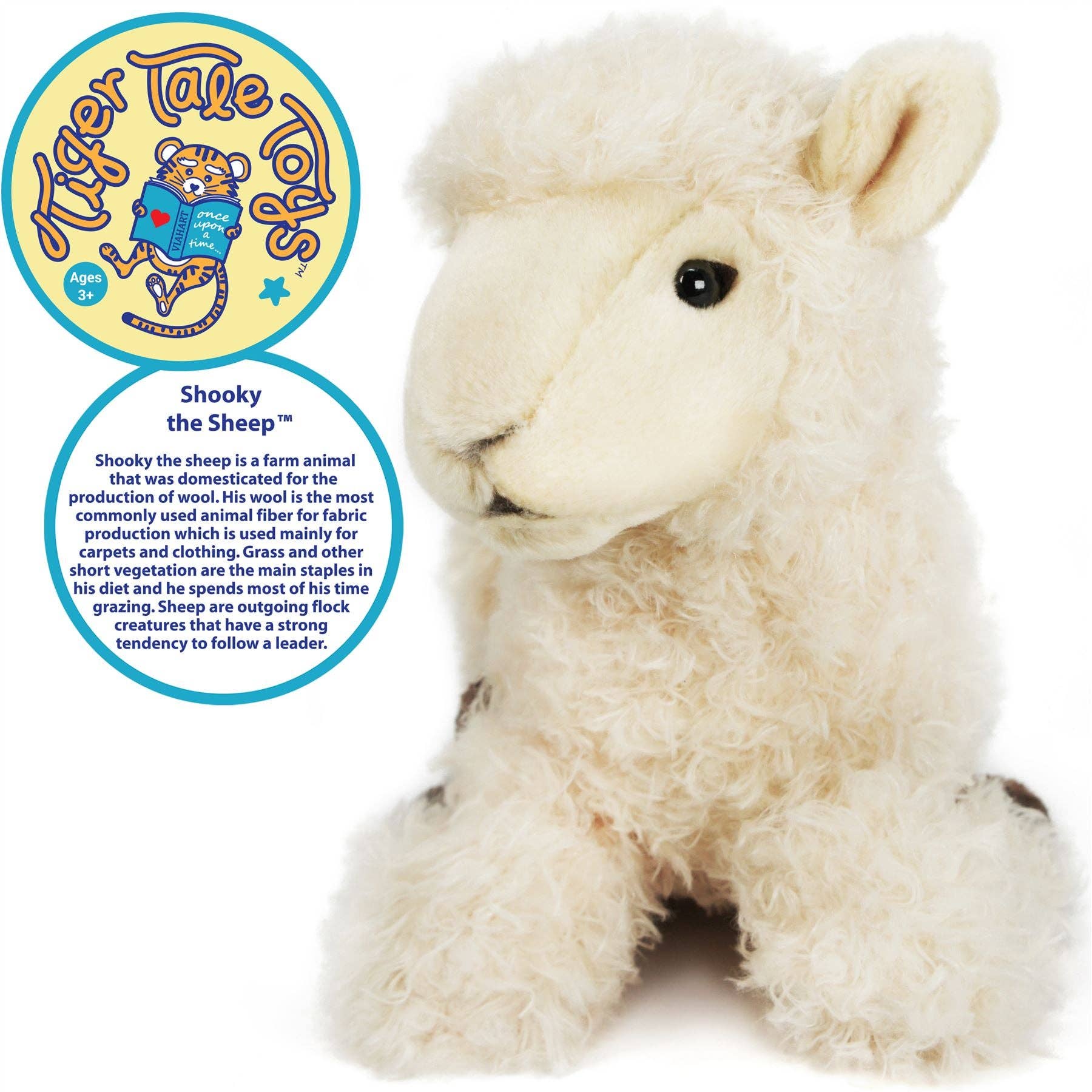 VIAHART Toy Co. – wholesale Stuffed/plush toy – Kids & baby – Shooky The Sheep | 10 Inch Stuffed Animal Plush3