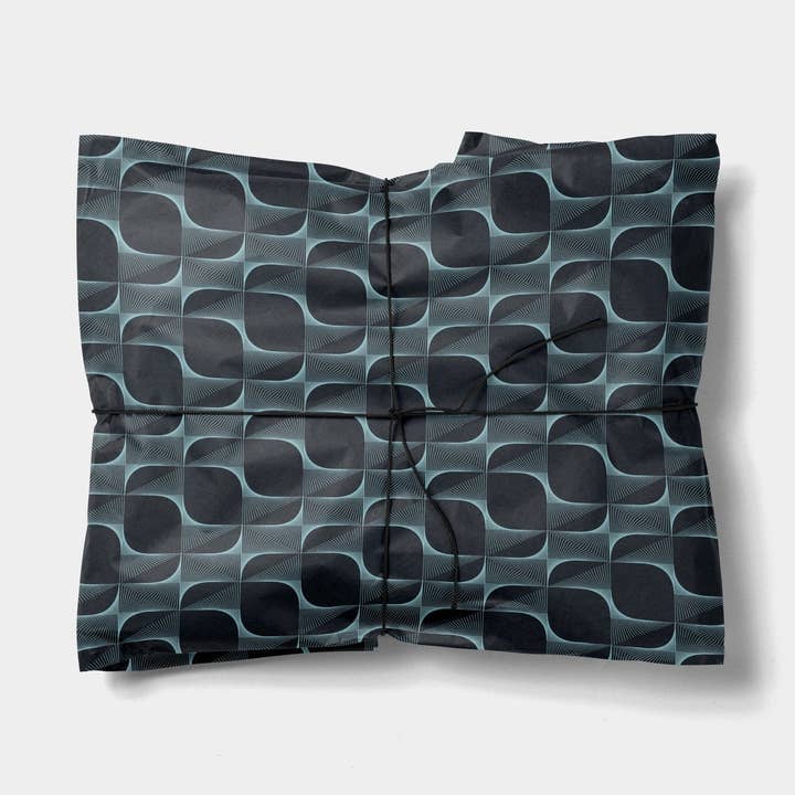 Fine Line Geo Gift Wrap for wholesale by The Design Craft