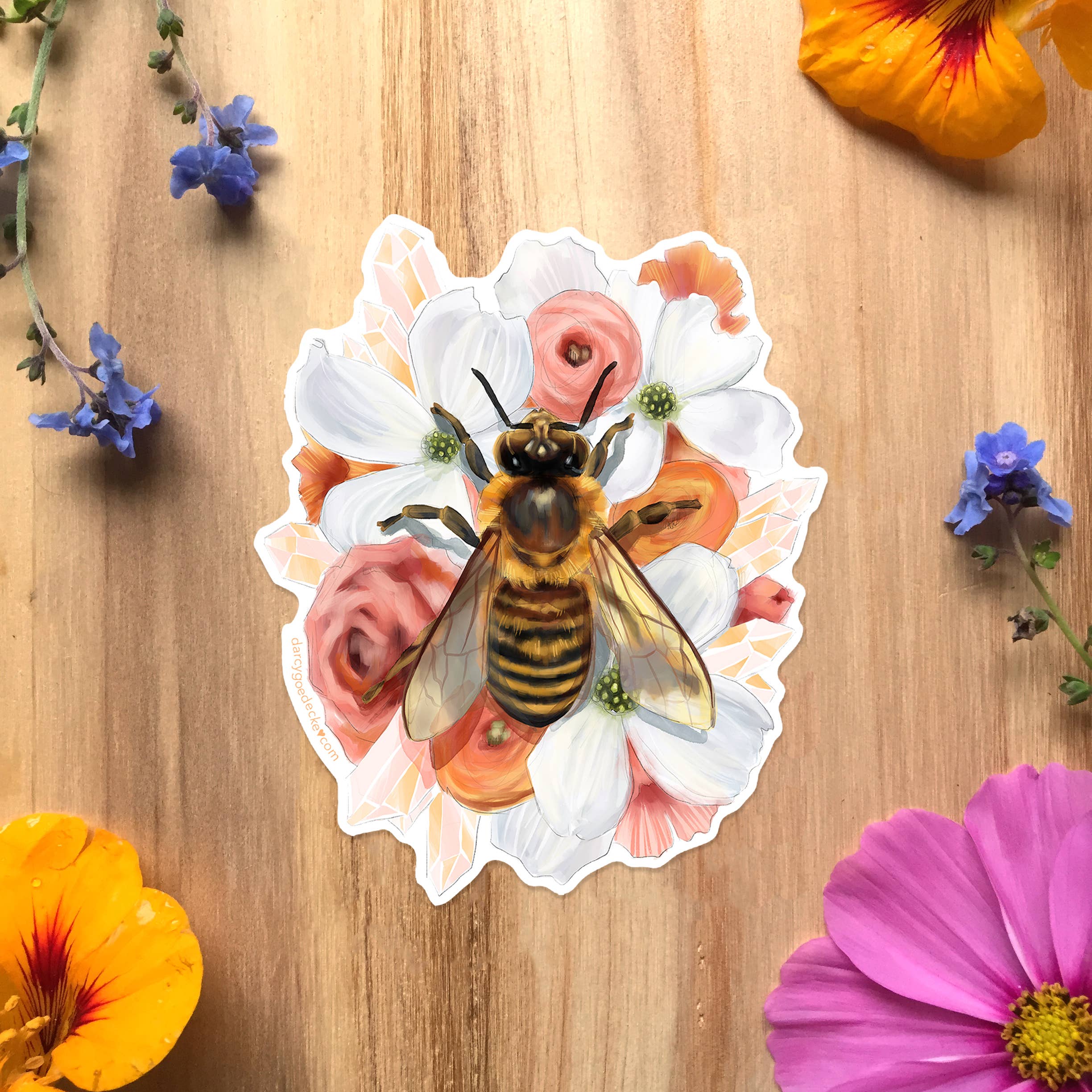 Whimsical Art by Darcy Goedecke - Wholesale Sticker - Honey Bee | Sticker1