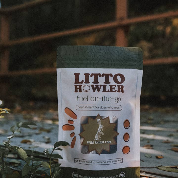 Litto Howler - Wholesale Pet Treats - Dog - Wild Rabbit Feet | 12 Count 1