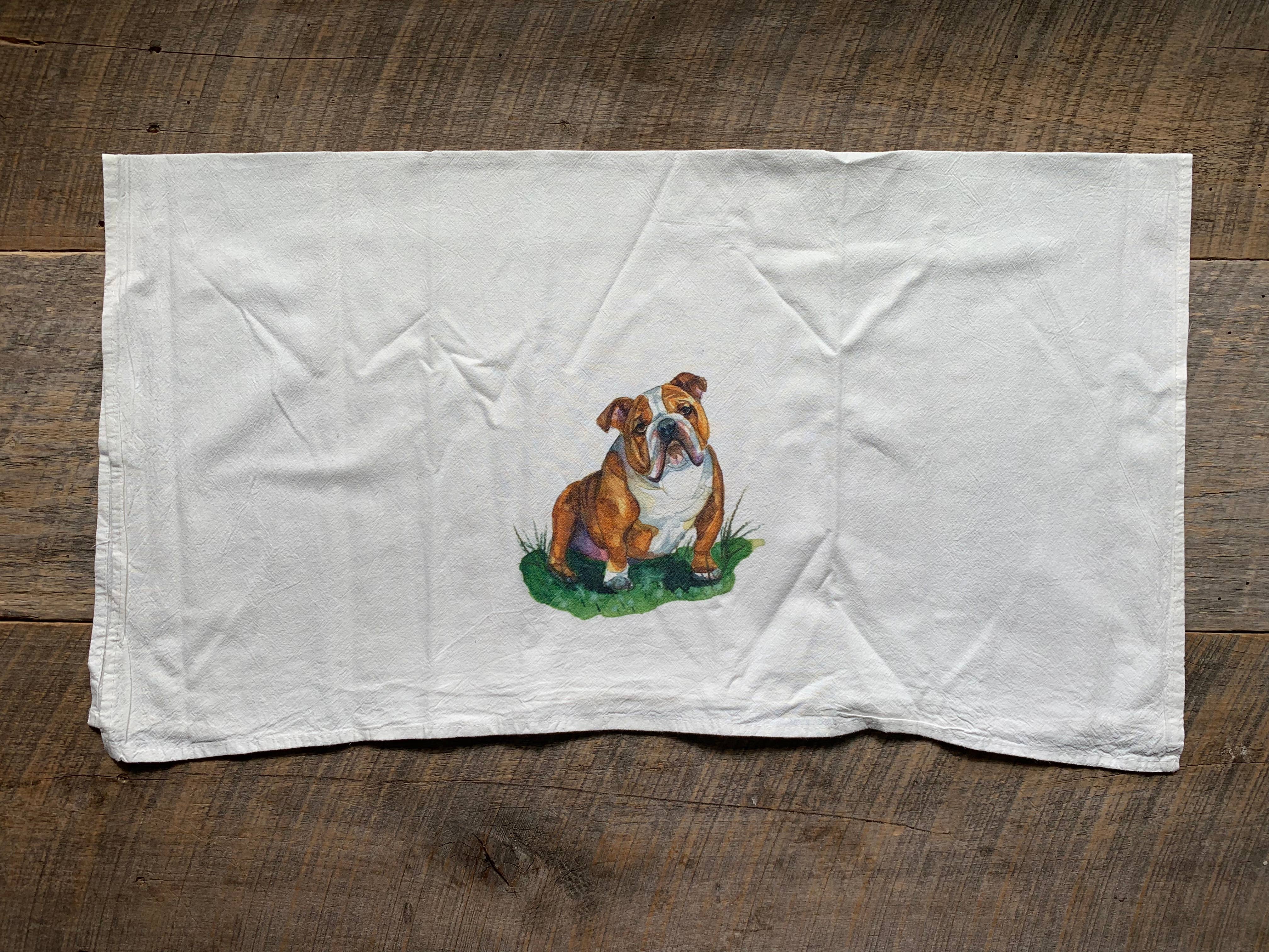 Meadowbrook Lane - Wholesale Tea Towel - Watercolor Golden Retriever Dog Flour Sack Tea Towel6