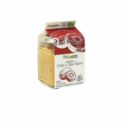 CONFETTURA DI KIWI ROSSO BIO 220 gr per la vendita all'ingrosso da parte di BIOSOLIDALE