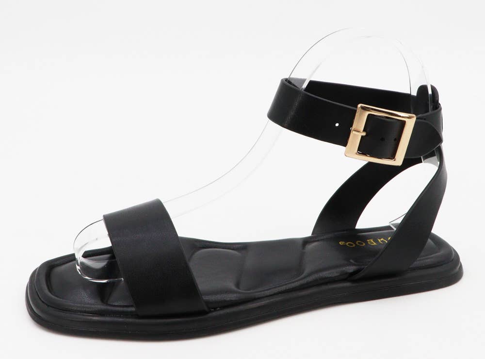 Andrea Bijoux - Wholesale Sandals - Women's - Flat Sandal Ankel Buckel Strap 0